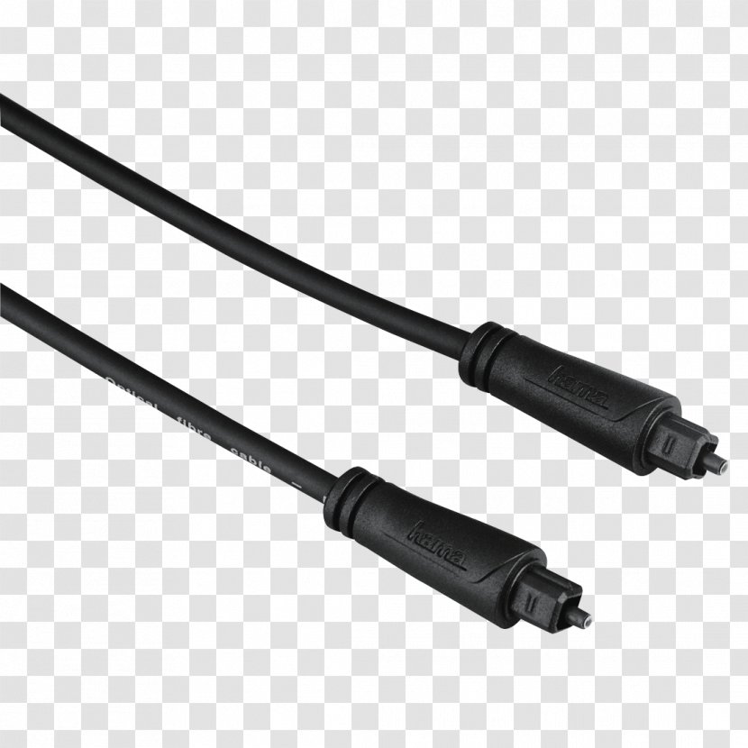 TOSLINK Optical Fiber Cable Electrical Digital Audio - Plug Transparent PNG