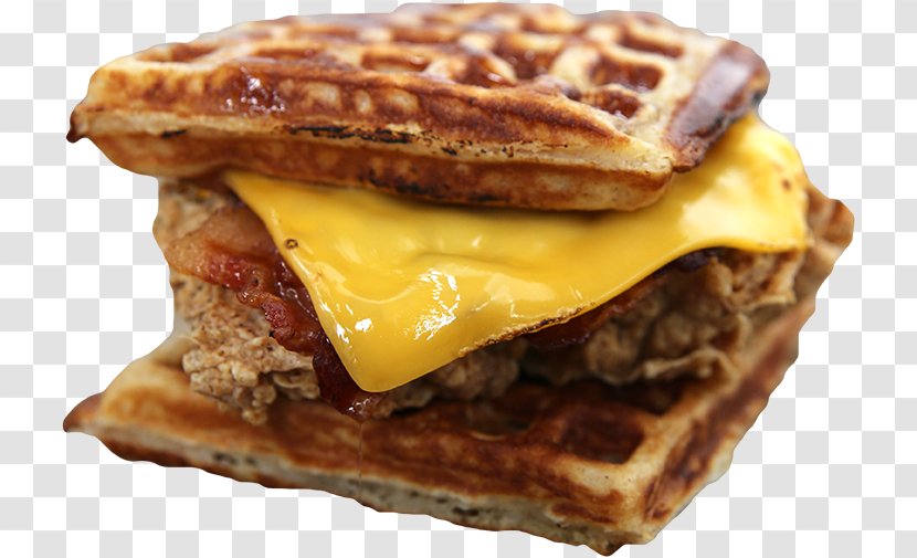 Waffle Fast Food Junk Cuisine Of The United States Breakfast Sandwich - Recipe Transparent PNG