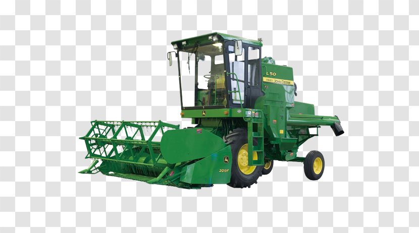 Heavy Machinery John Deere Combine Harvester Agriculture - Yanmar - Grain Tractor Transparent PNG