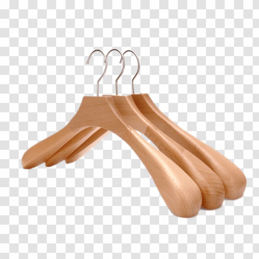 Clothes Hanger Wood Clothing Coat & Hat Racks - Wooden Hanging Transparent PNG