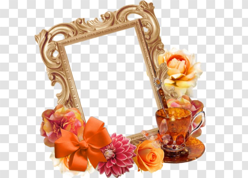 Picture Frame Flower Mirror - Beautiful Transparent PNG