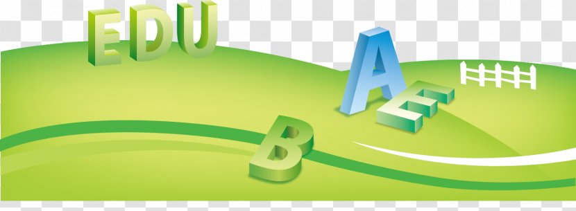 Letter Three-dimensional Space - Logo - Vector Alphabet On The Grass Transparent PNG