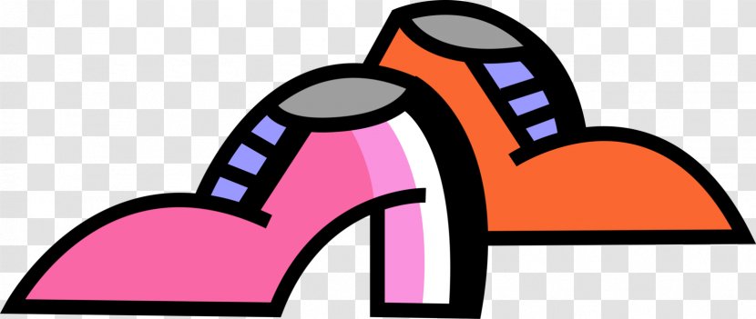 Shoe Line Clip Art - Pink - Vector Shoes Transparent PNG