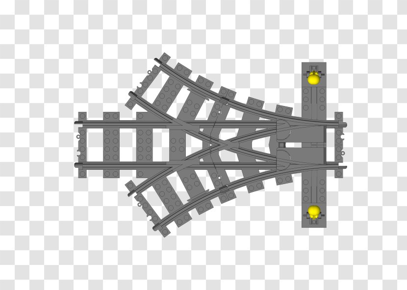 Lego Trains Rail Transport Track - City - Switch Transparent PNG