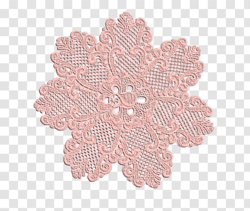 Doily Crochet Place Mats Pink M - Internet Element Transparent PNG