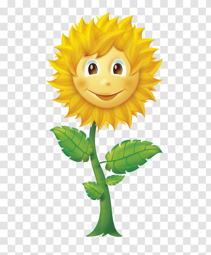 Common Sunflower Coloring Book - Smile - Sonnenblume Clipart Transparent PNG