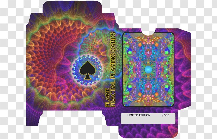 Playing Card Spades Fractal Flame Game - Suit - Landscape Transparent PNG