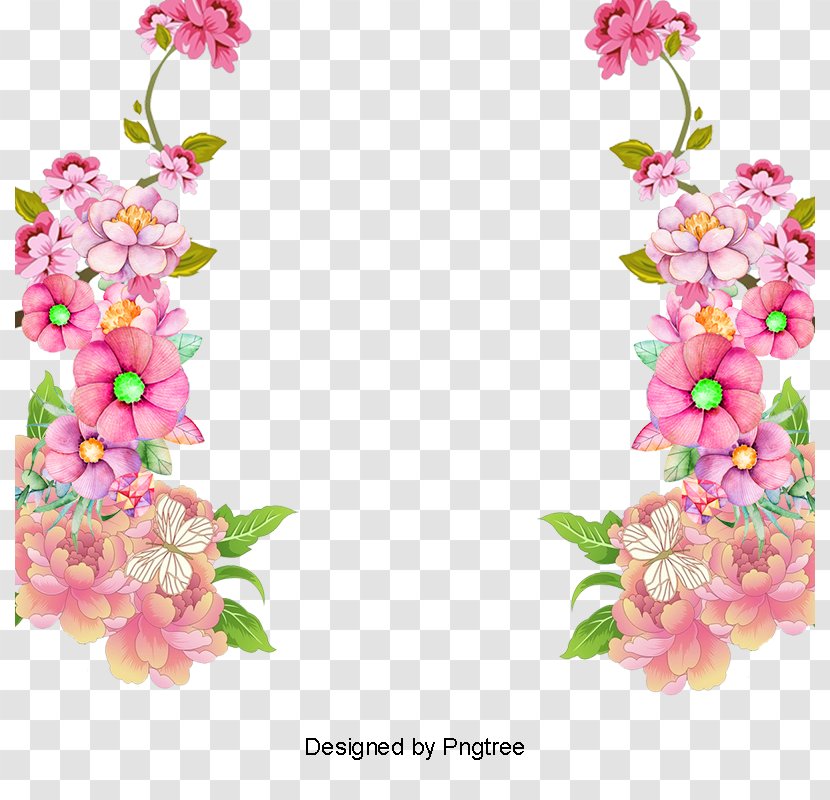 Floral Design Picture Frames Image Drawing - Flowering Plant - Flower Bouquet Transparent PNG