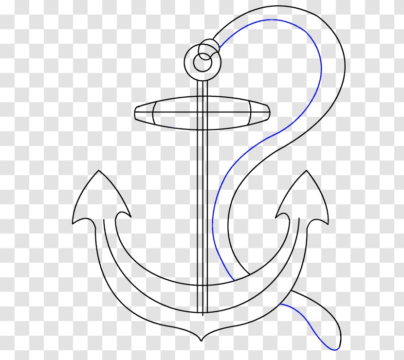 Drawing Painting How-to Sketch - Line Art - Hand Drawn Anchor Transparent PNG