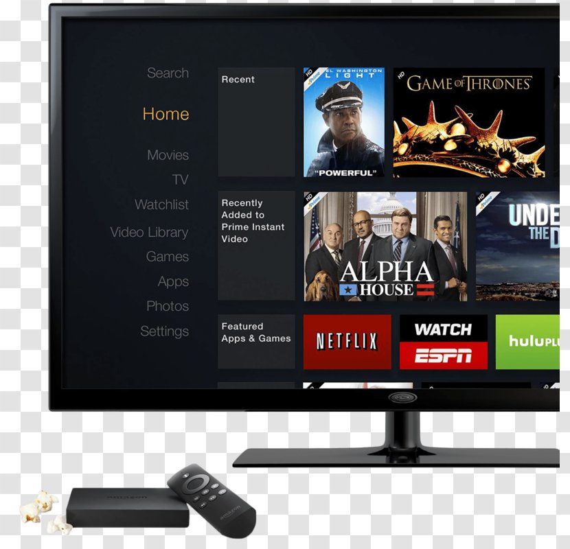 Amazon.com Roku Chromecast FireTV Streaming Media - Brand - Fire Steaming Transparent PNG