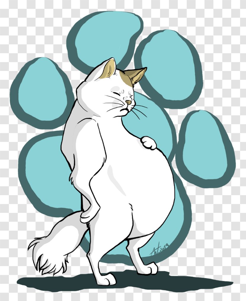 Cat Work Of Art Rabbit Transparent PNG