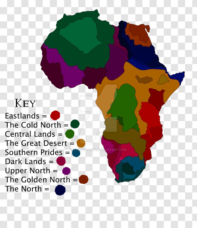 Africa Image Map - Mapa Polityczna Transparent PNG