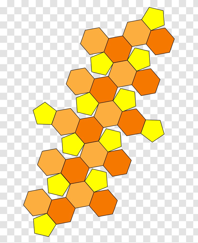 Truncated Icosahedron Archimedean Solid Truncation Face - Polyhedron Transparent PNG