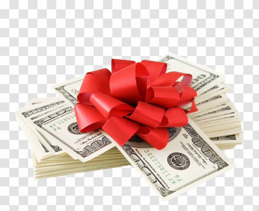 Gift Wrapping Money Foreign Exchange Market Christmas - Profit - Bonus Transparent PNG