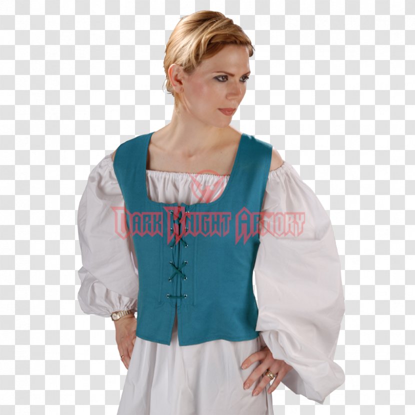 Sleeve Shoulder Middle Ages Bodice Blouse - Clothing - Jacket Transparent PNG