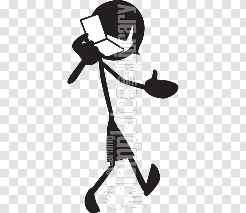 Microphone Line Font - Black And White - Stick Figure Bird Transparent PNG
