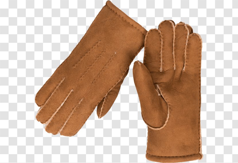 Cycling Glove Suede Leather Clothing - Cowboy - One Hand Transparent PNG