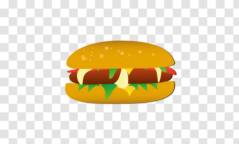 Hot Dog Cheeseburger Hamburger Fast Food - Vector Hamburgers Dogs Transparent PNG