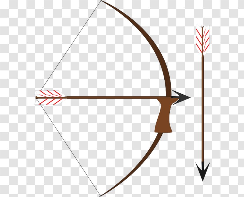 Bow And Arrow Archery Clip Art - Recurve - Vector Transparent PNG