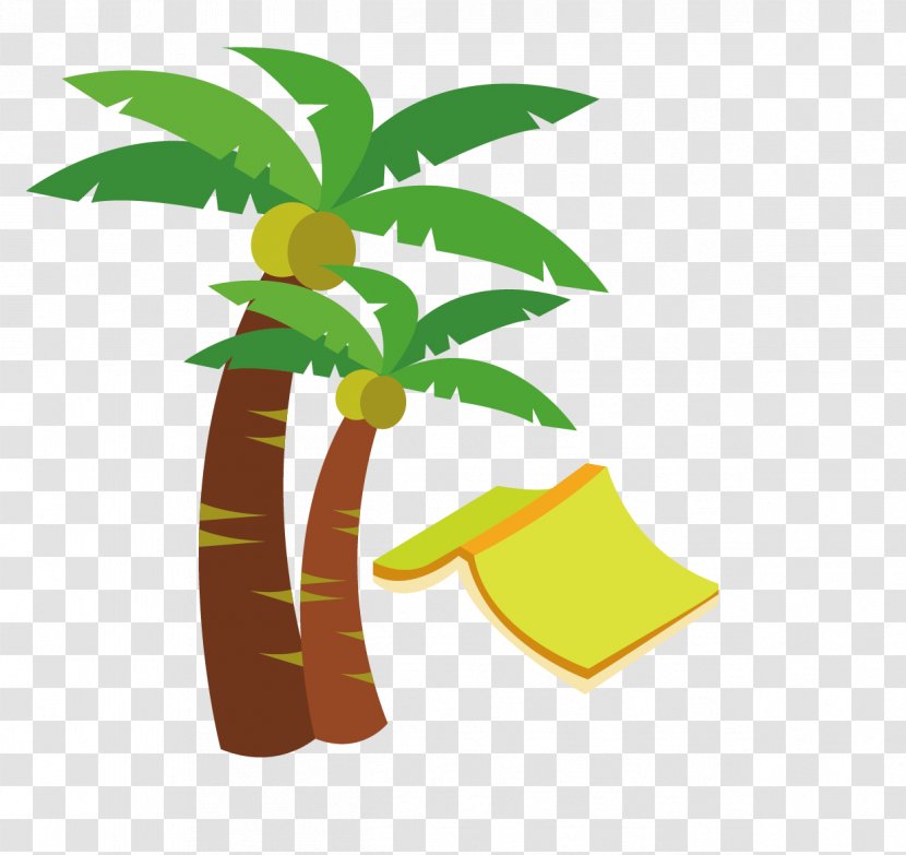 Coconut Tree Vector Material And Books - Flowerpot - Illustration Transparent PNG