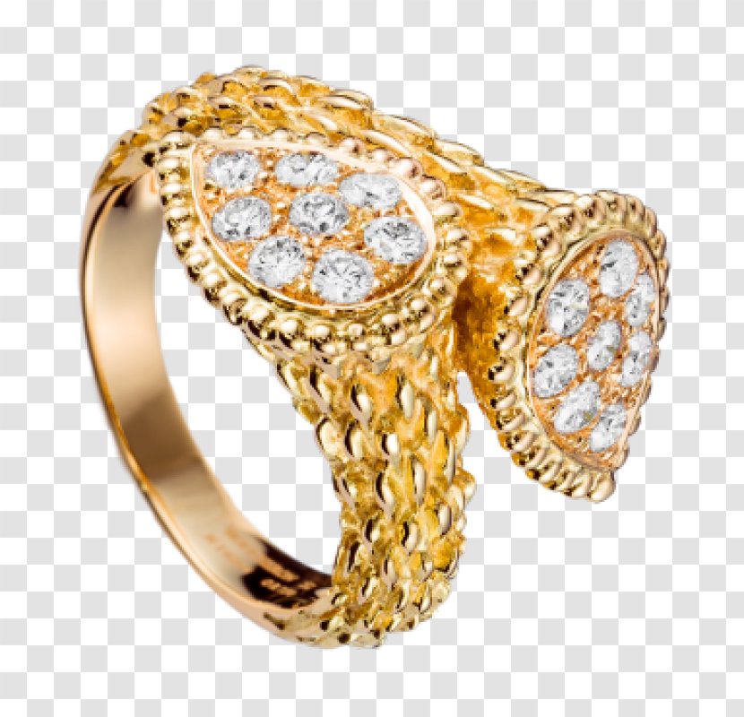 Boucheron Ring Jewellery Diamond Gold - Bangle Transparent PNG