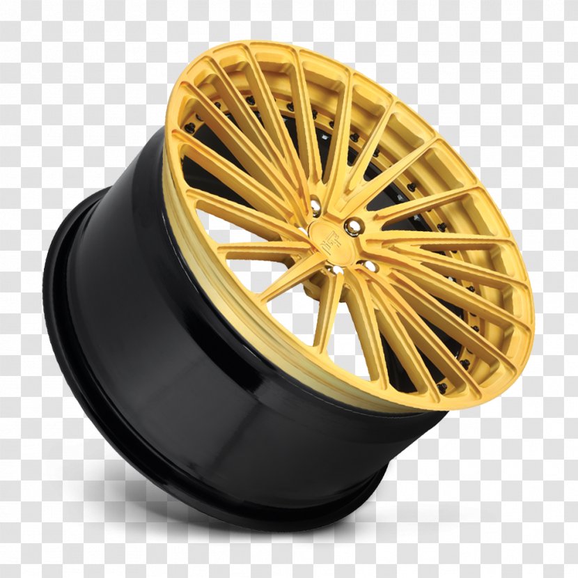 Wheel Car Forging Staccato Lug Nut - Brushed Gold Texture Transparent PNG