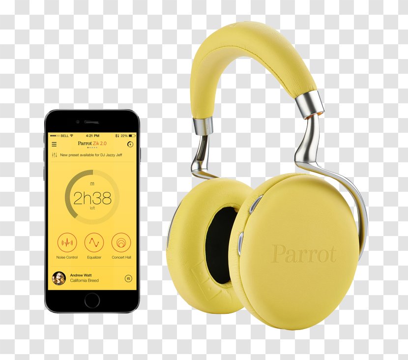 Noise-cancelling Headphones Wireless Parrot Active Noise Control - Electronic Device Transparent PNG