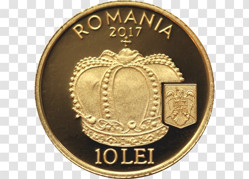 National Bank Of Romania Coin Gold Numismatics Obverse And Reverse - Cec Transparent PNG