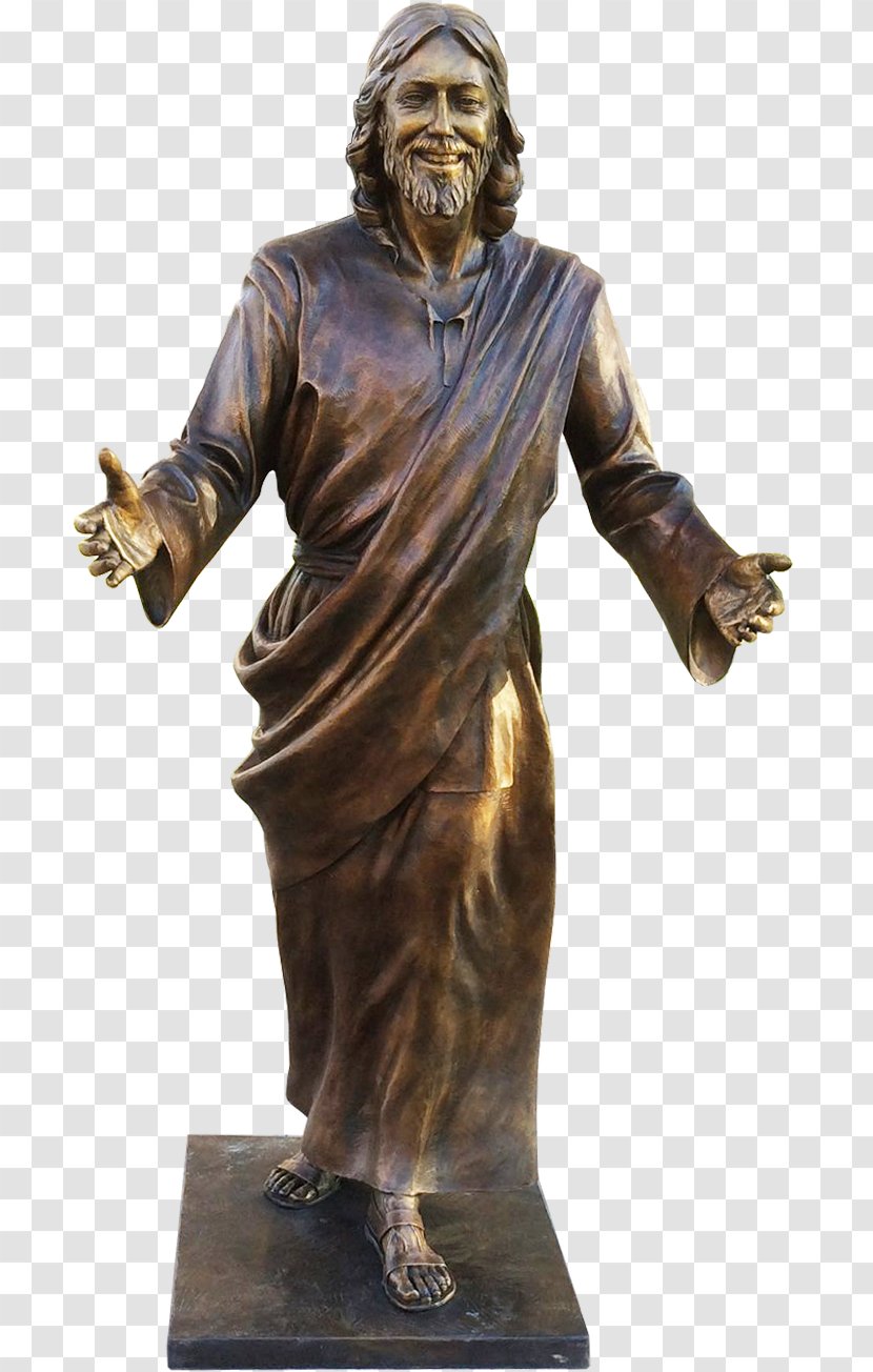 The Thinker Christ Redeemer Bronze Sculpture Statue - Jesus Transparent PNG