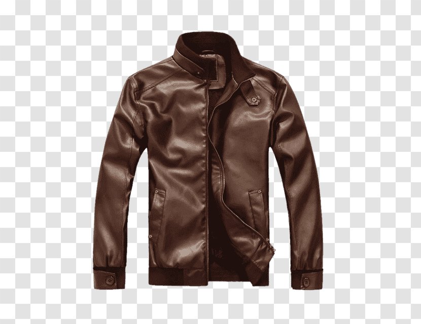 Flight Jacket Outerwear Leather - Shirt Transparent PNG