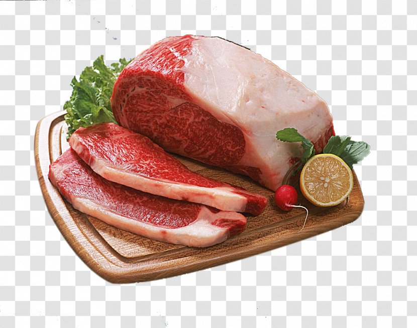Tsuyama Crudos Ham Meat Beef - Garnish Transparent PNG