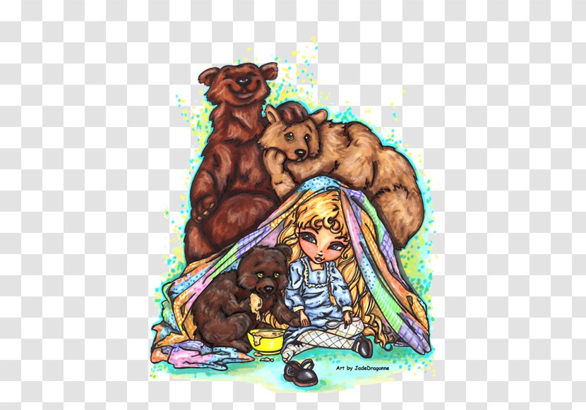Goldilocks And The Three Bears Art Drawing Transparent PNG