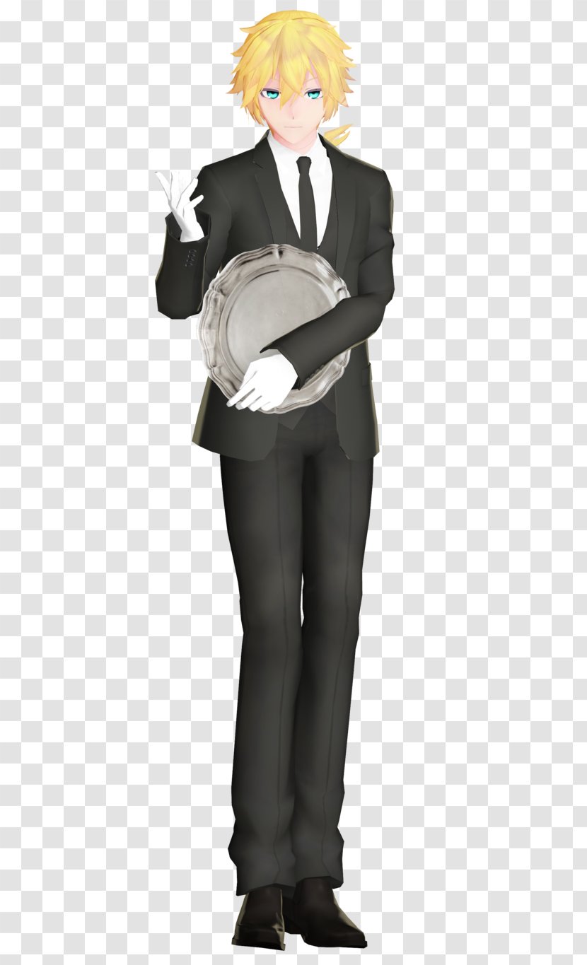 Formal Wear Suit MikuMikuDance Tuxedo Kagamine Rin/Len - Cartoon - Lenin Transparent PNG