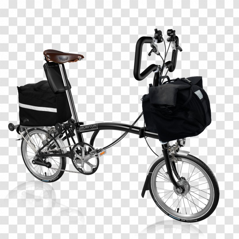 Brompton Bicycle Folding Roadster Freight - Sports Equipment Transparent PNG
