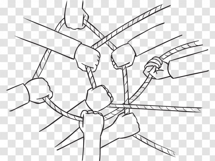 Human Knot Icebreaker Game Rope - Flower Transparent PNG