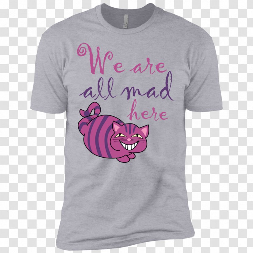T-shirt Hoodie Sleeve Clothing - Flower - We Are All Mad Here Transparent PNG