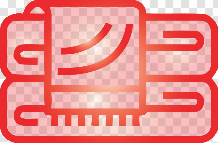 Red Text Font Logo Line Transparent PNG