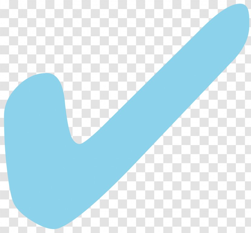 Blue Check Mark Tick Turquoise - Sales - Green Transparent PNG