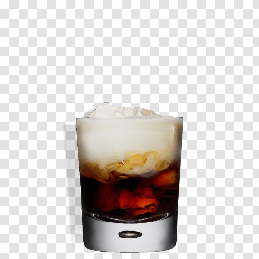 Drink Black Russian White Amaretto Liqueur - Wet Ink - Whisky Old Fashioned Transparent PNG