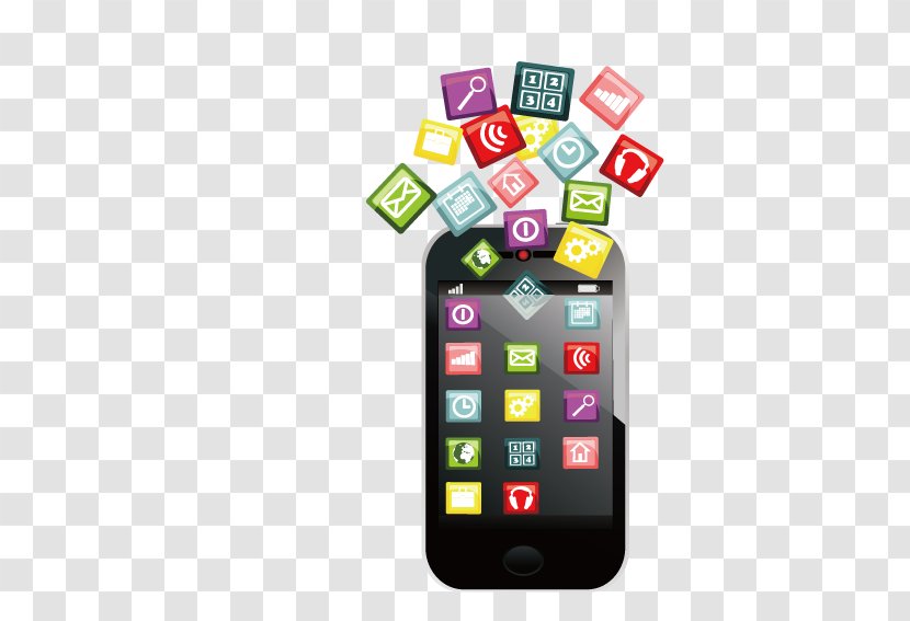 Smartphone Mobile App Application Software Icon - Pattern - Phone Feature Flags Transparent PNG