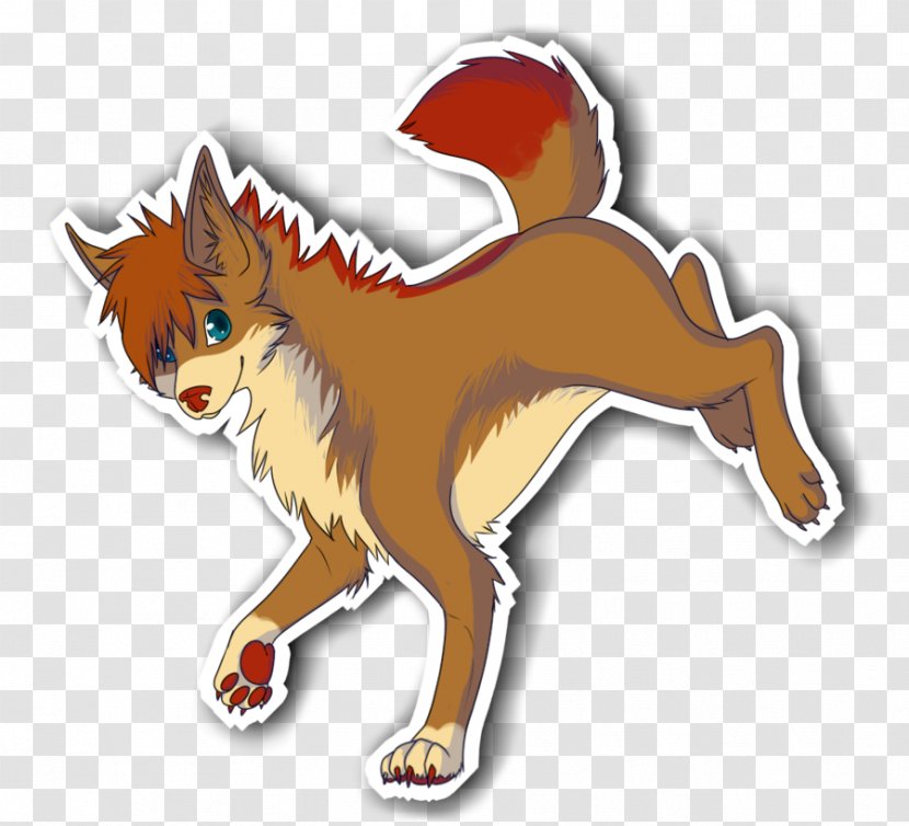 Cat Dog Red Fox Tail Clip Art - Mammal Transparent PNG