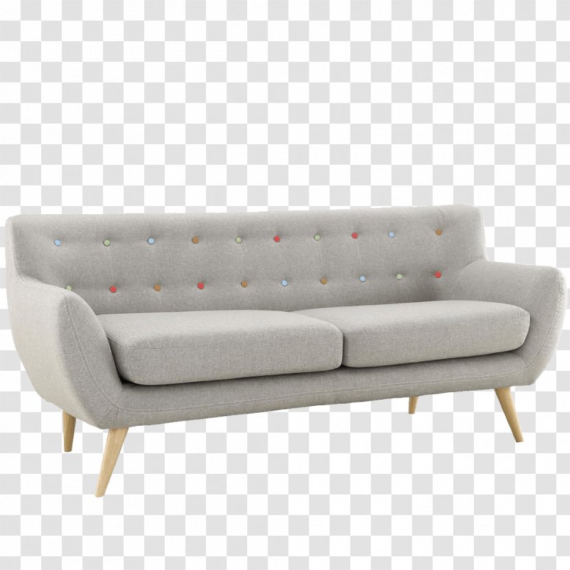 Couch Mid-century Modern Tufting Loveseat Furniture - Design Transparent PNG