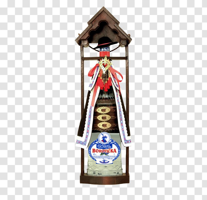 Slivovitz Liquor Borovička Vodka Bottle - Traditional Costume Transparent PNG