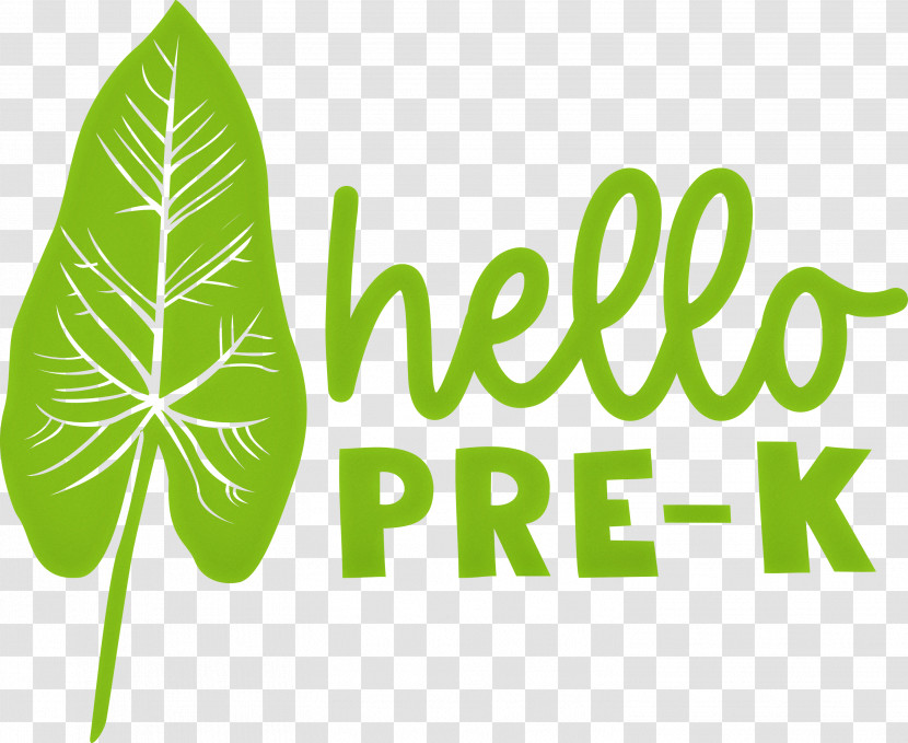 HELLO PRE K Back To School Education Transparent PNG