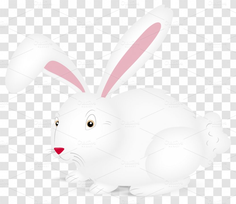 Hare Domestic Rabbit Mammal Animal - Creative Easter Transparent PNG