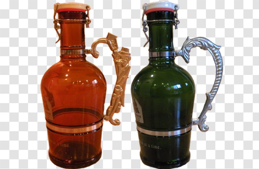Glass Bottle Beer Growler Brewery - Drinkware Transparent PNG