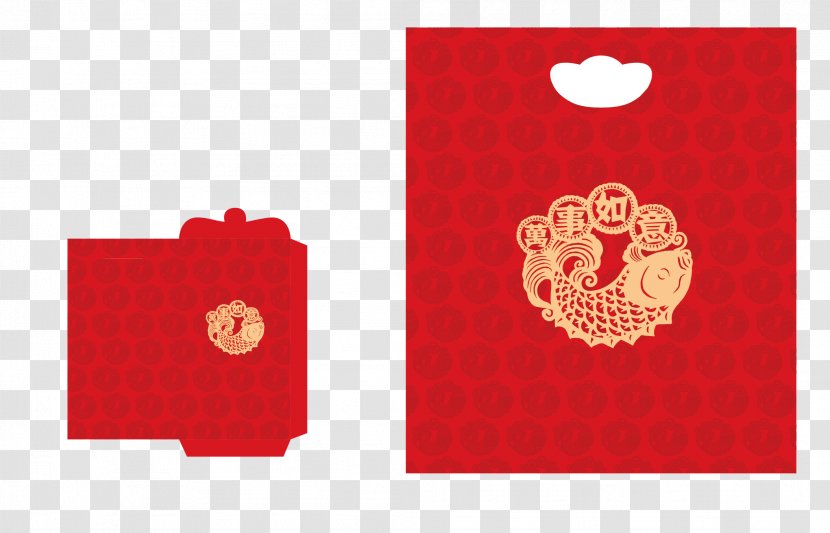 Chinese New Year Packaging And Labeling Fai Chun - Gift Material Transparent PNG