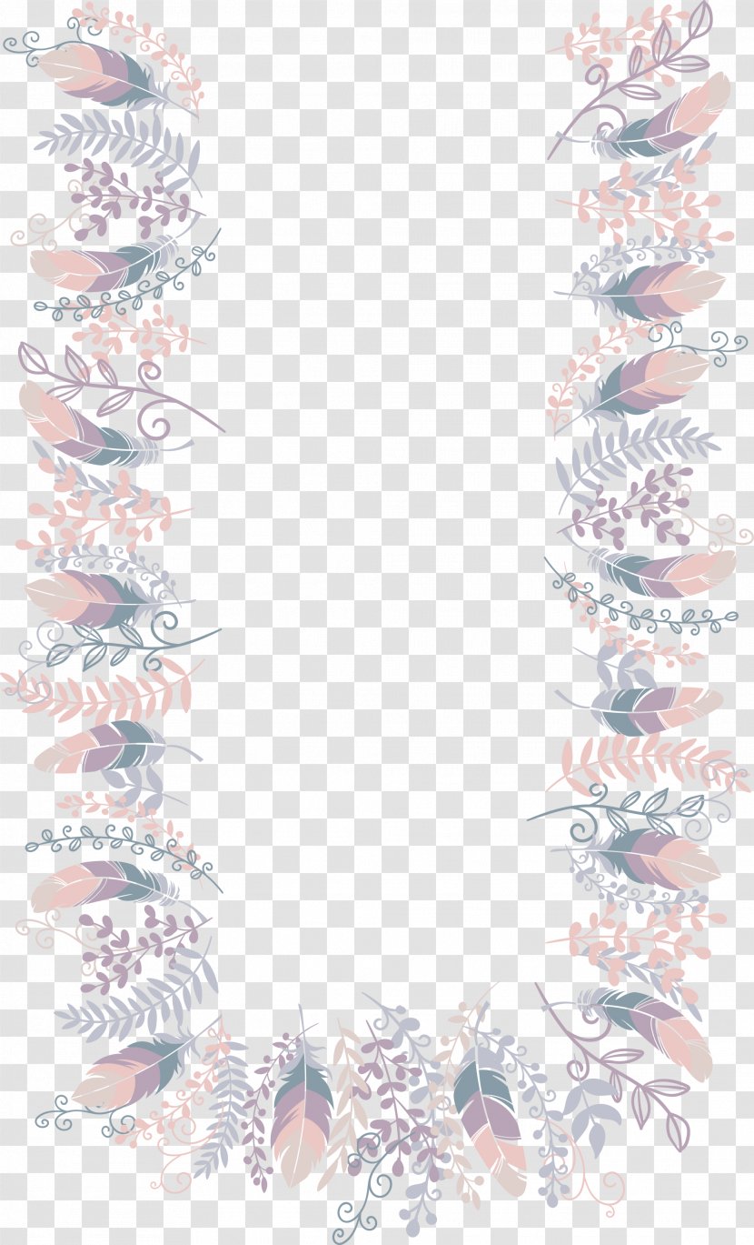 Feather Pink Computer File - Frame Transparent PNG