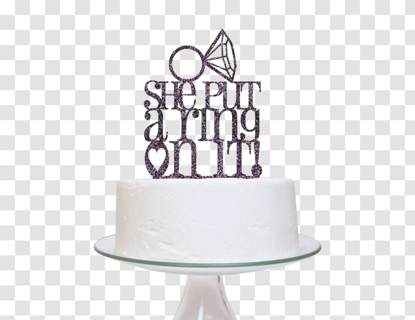Wedding Cake Topper Engagement - Birthday Transparent PNG