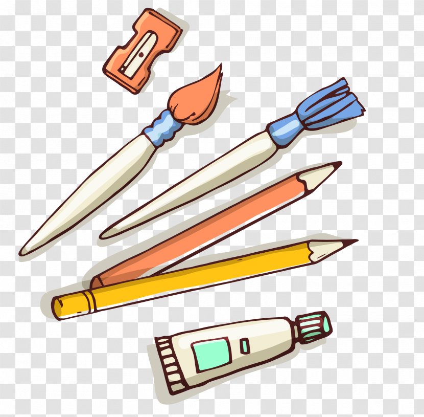 Pen Tool Clip Art - Office Supplies - Vector Learning Tools Transparent PNG